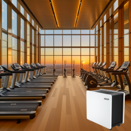 Commercial Air Purifier in Gym