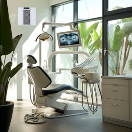 Ceiling Air Purifier in dental office